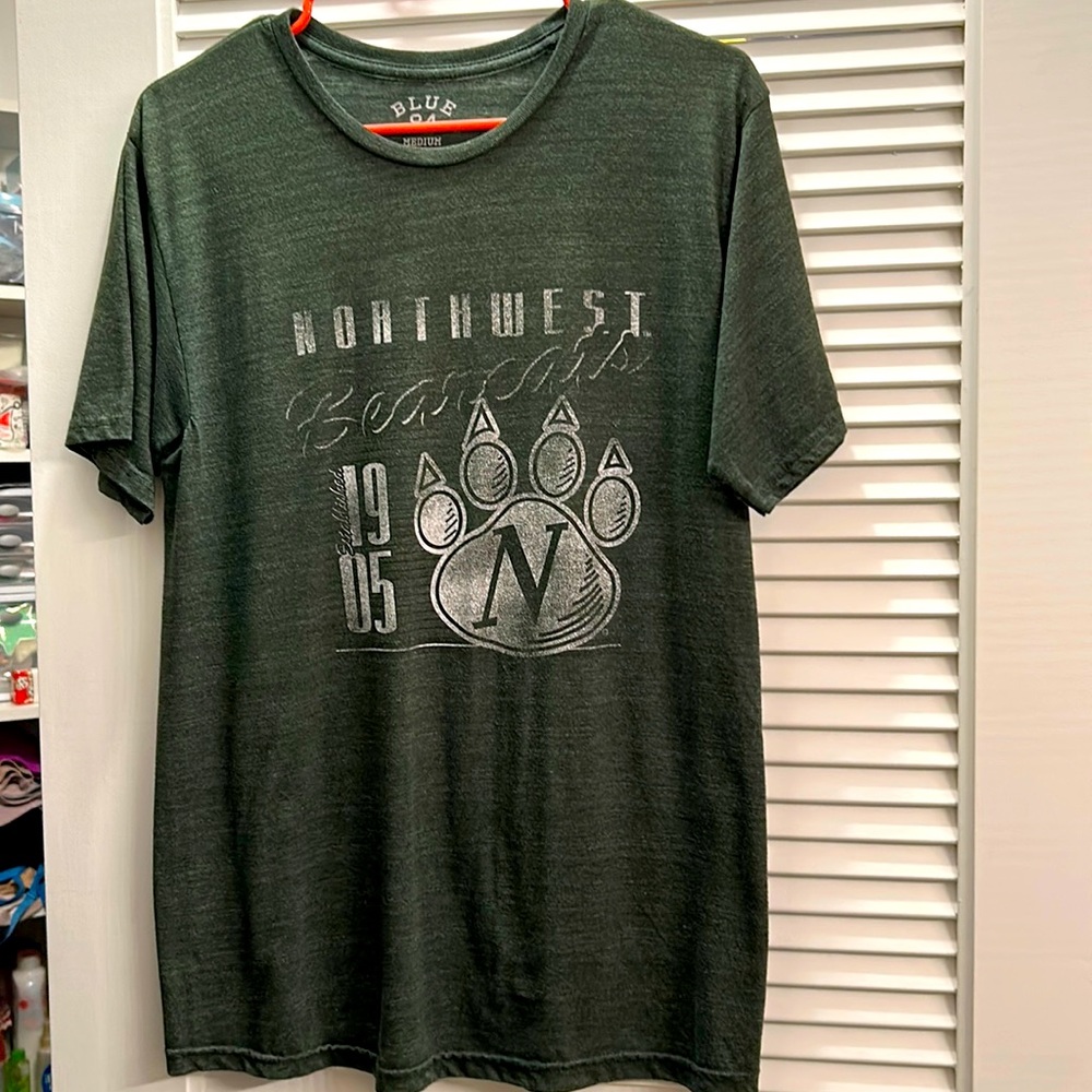 Womens Blue 84 Northwest Missouri State Tshirt, size medium